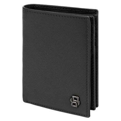 BOSS Double B Saffiano Card Holder (with flap and money pocket)