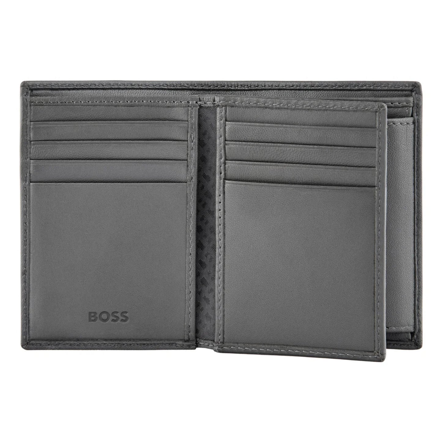 BOSS Double B Saffiano Card Holder (with flap and money pocket)