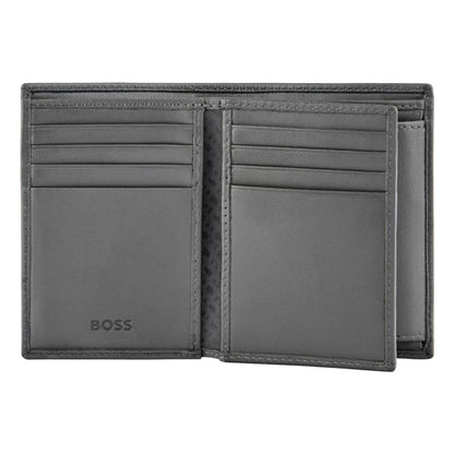 BOSS Double B Saffiano Card Holder (with flap and money pocket)