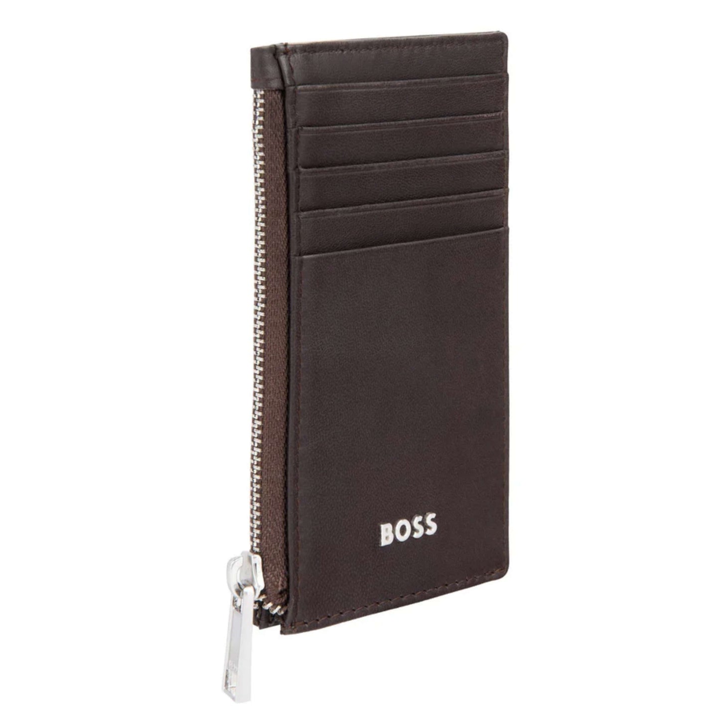 BOSS Zip Classic Smooth Card Holder