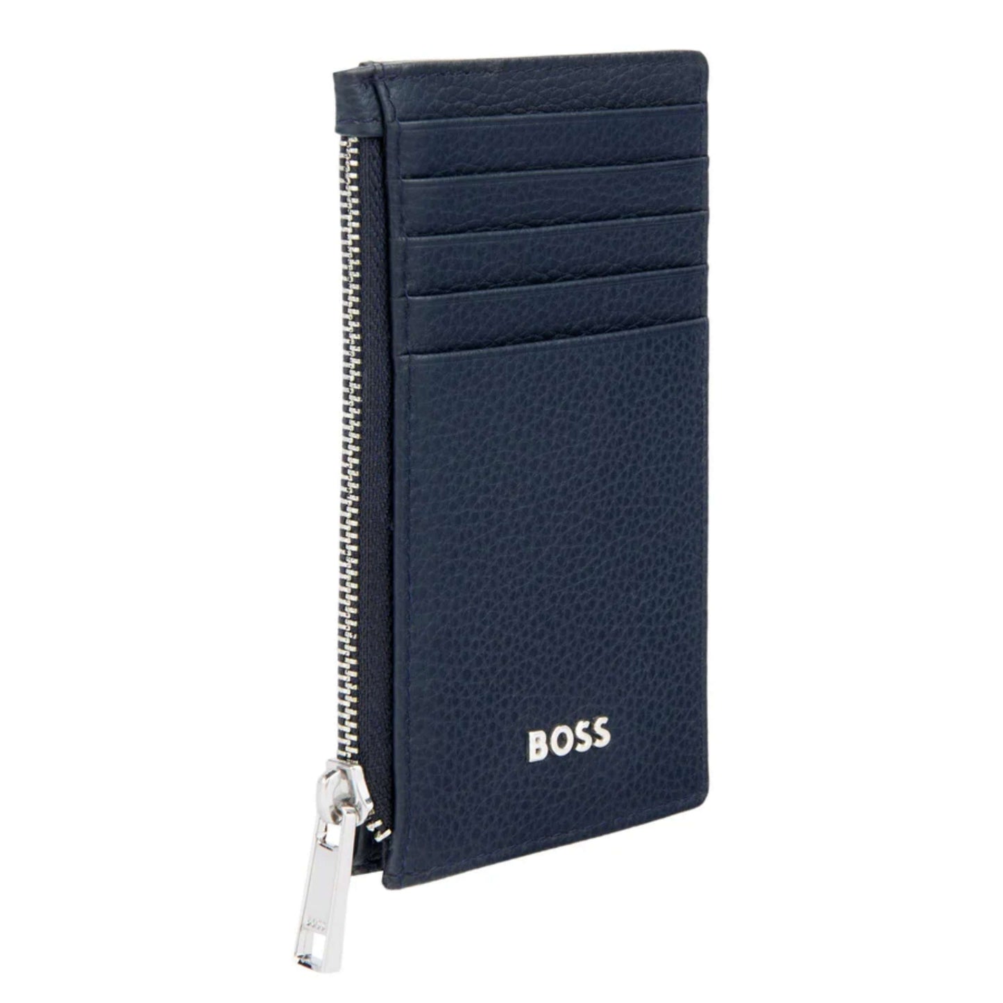 BOSS Zip Classic Grained Card Holder