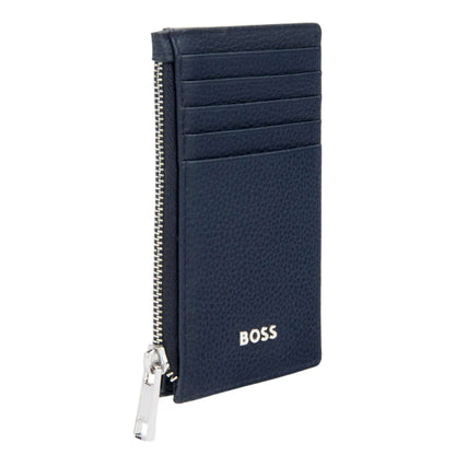 BOSS Zip Classic Grained Card Holder