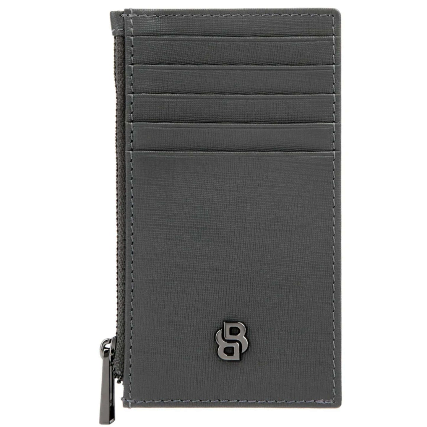 BOSS Zip Double B Saffiano Card Holder