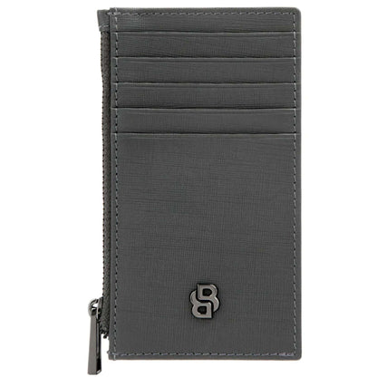 BOSS Zip Double B Saffiano Card Holder