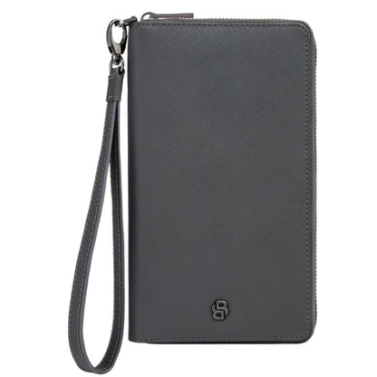 BOSS Double B Saffiano Travel Wallet