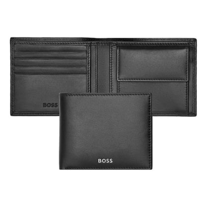 HUGO BOSS Classic Smooth Coin Wallet Black HLM403A