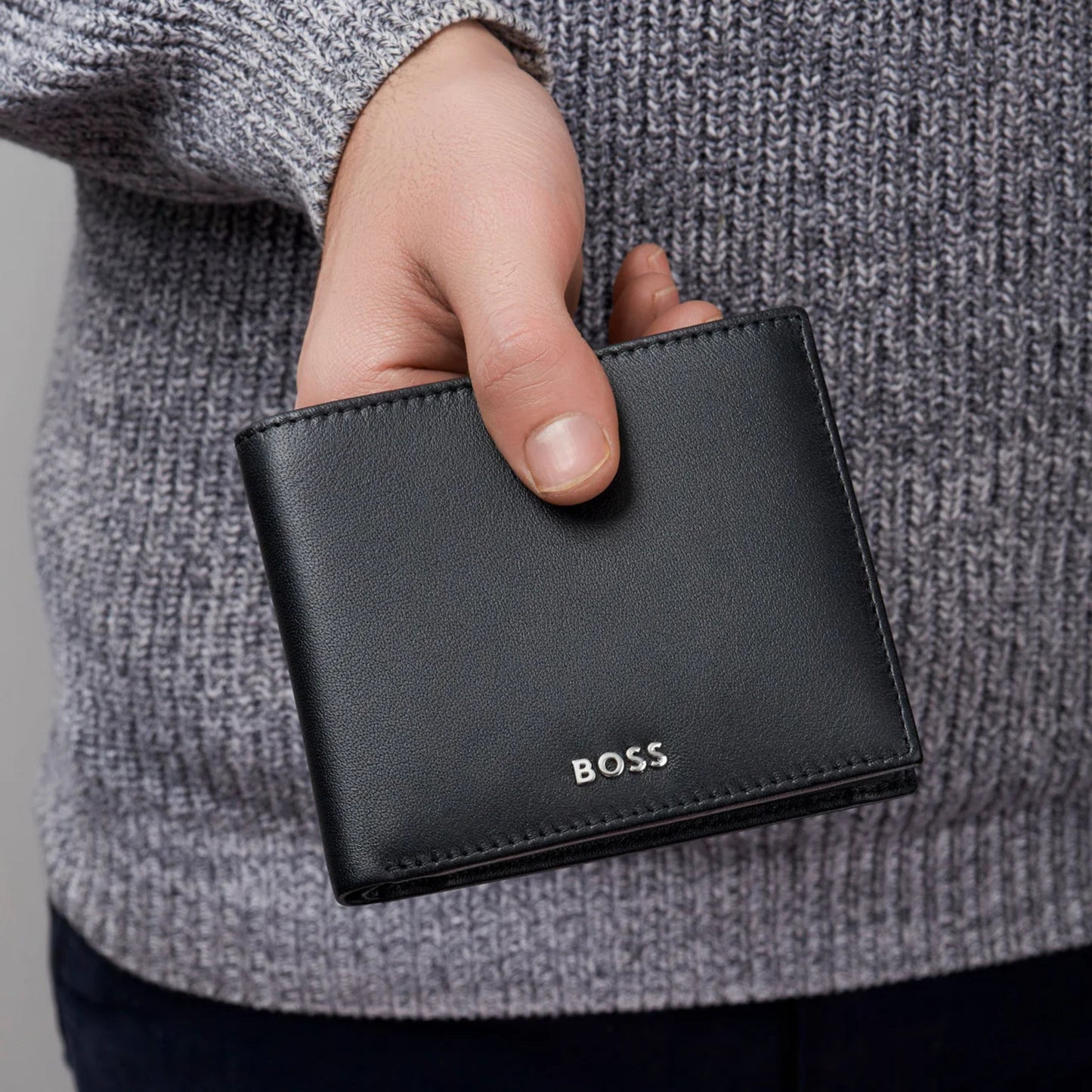 BOSS Classic Smooth Coin Wallet