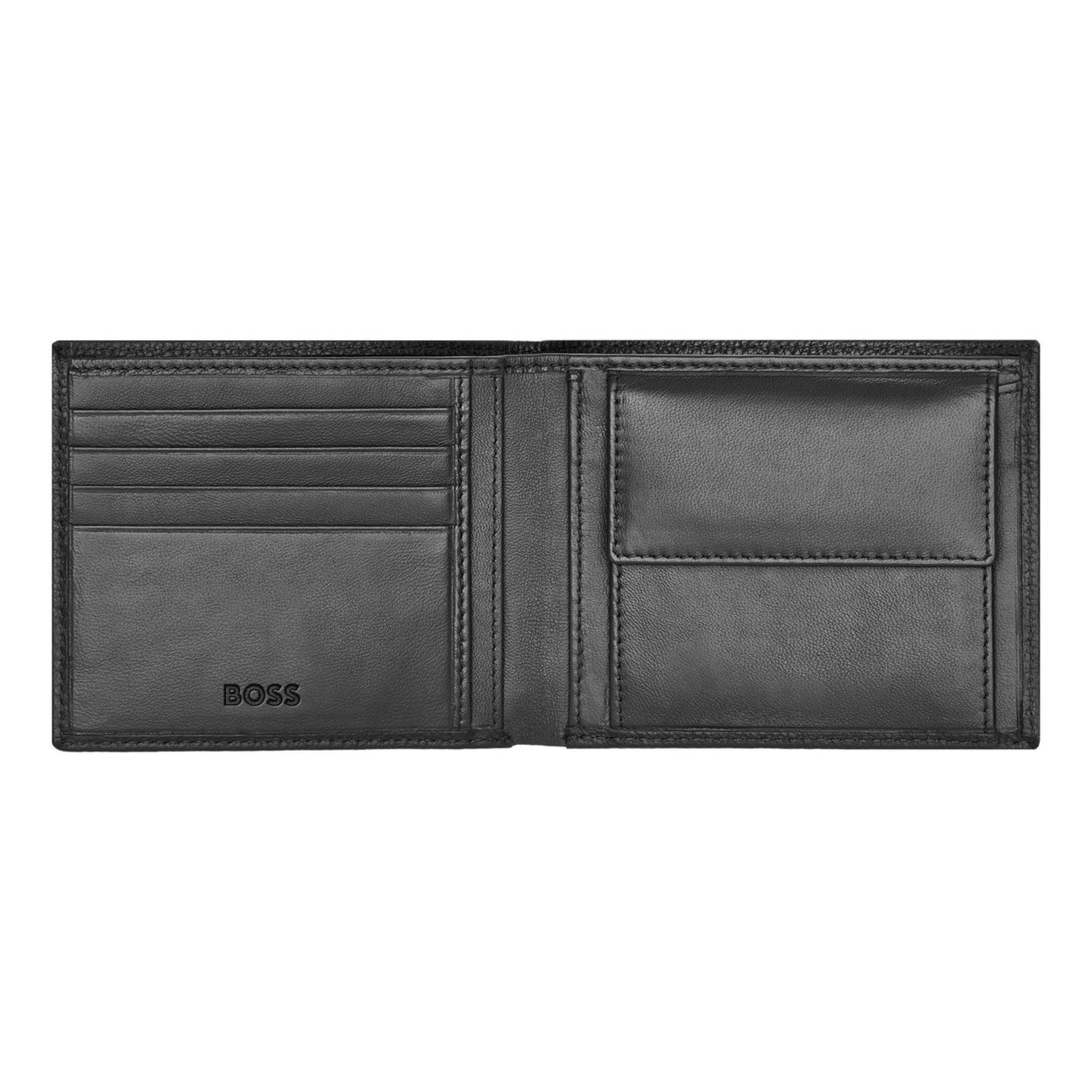 BOSS Classic Grained Coin Wallet