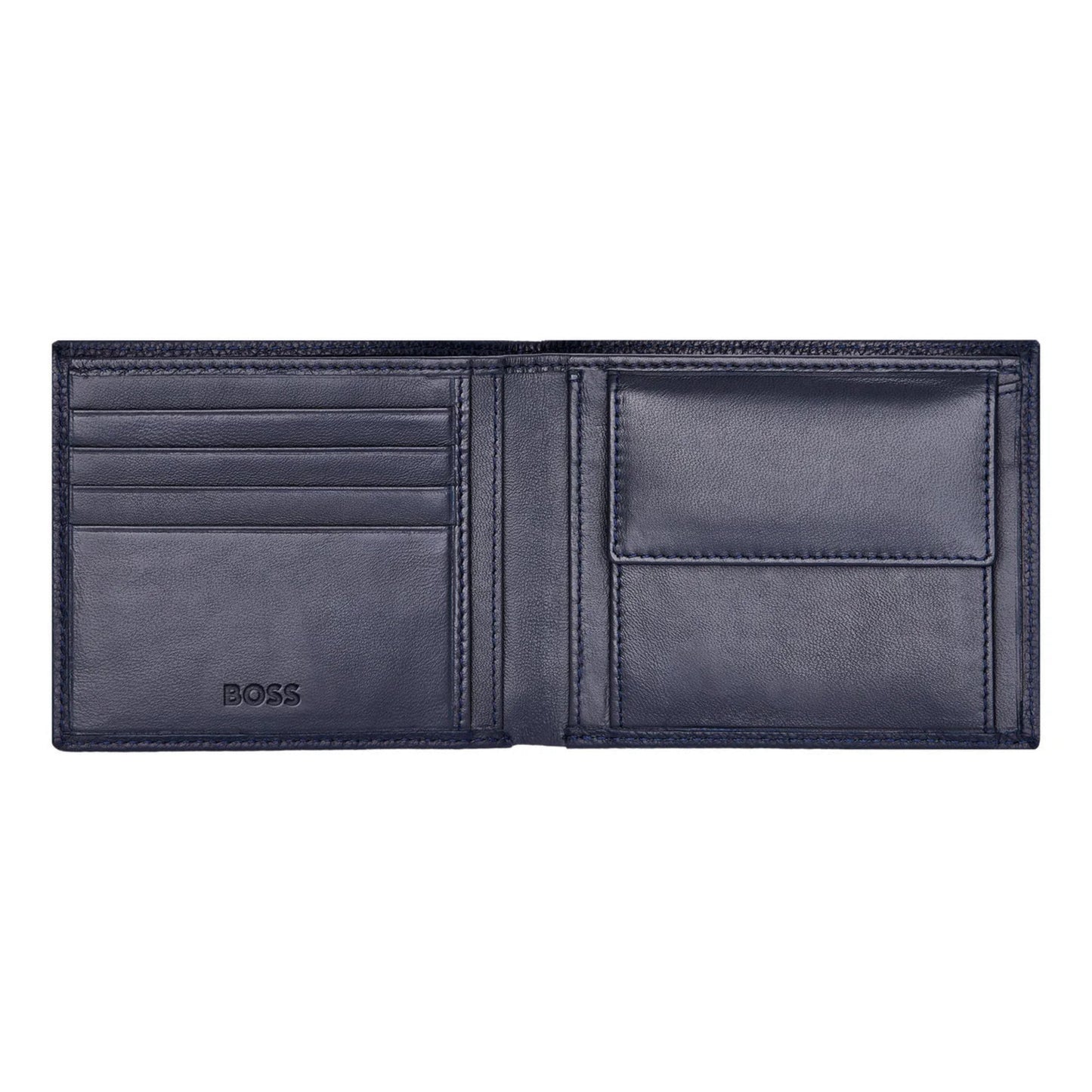 BOSS Classic Grained Coin Wallet