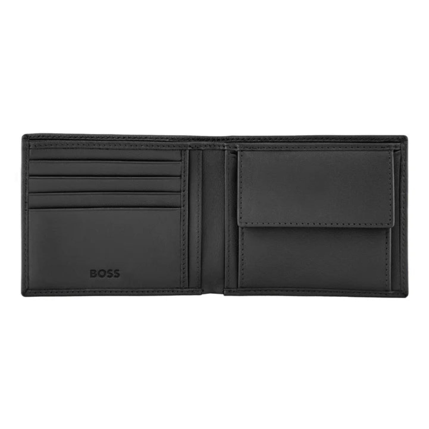 BOSS Double B Saffiano Coin Wallet