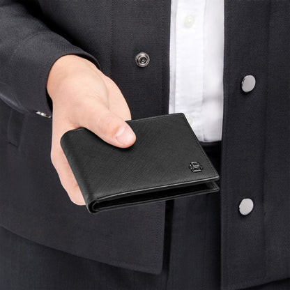 BOSS Double B Saffiano Coin Wallet