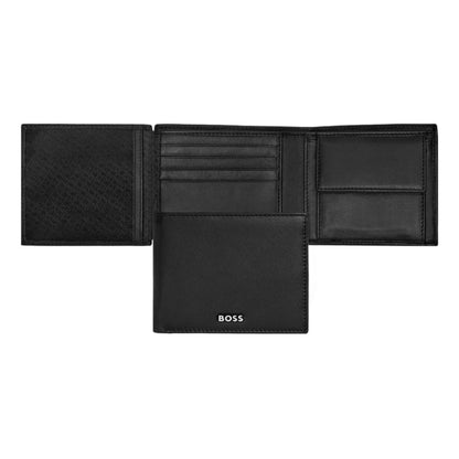 HUGO BOSS Classic Smooth Money Wallet with flap Black HLN403A