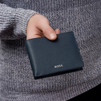 BOSS Classic Grained Money Wallet (with flap)
