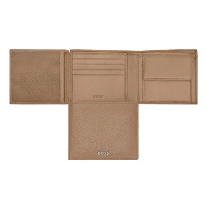 HUGO BOSS Classic Grained Money Wallet with flap Camel HLN416X