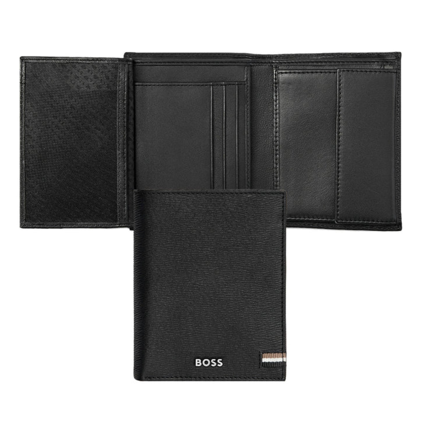HUGO BOSS Iconic Money Wallet with vertical flap Black HLO421A
