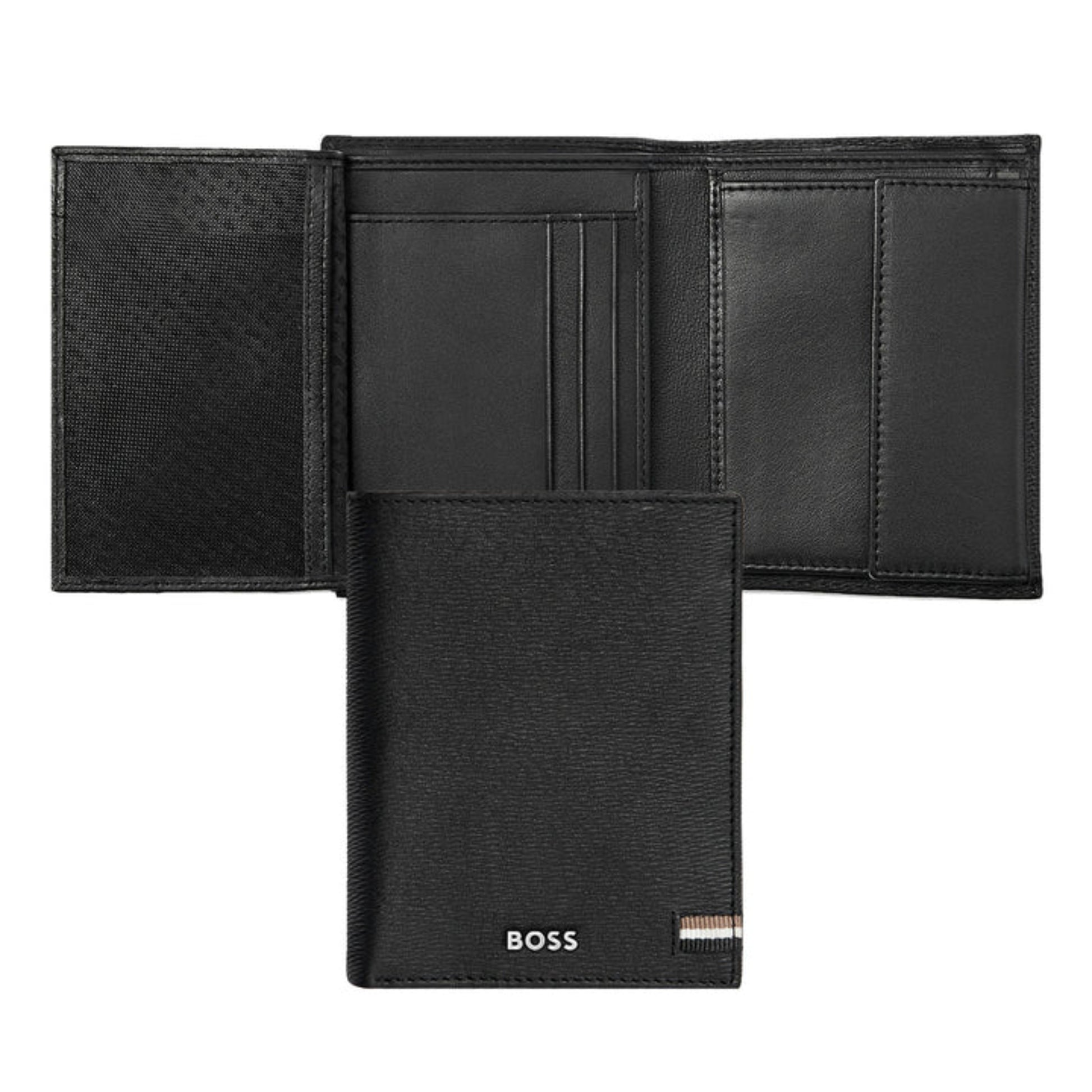 HUGO BOSS Iconic Money Wallet with vertical flap Black HLO421A
