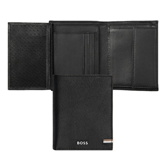 HUGO BOSS Iconic Money Wallet with vertical flap Black HLO421A