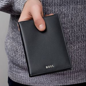 BOSS Classic Smooth Passport Holder HLP403 (Black)