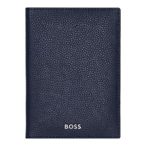 BOSS Classic Grained Passport Holder HLP416 (Navy)