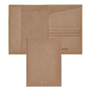 BOSS Classic Grained Passport Holder HLP416 (Camel)