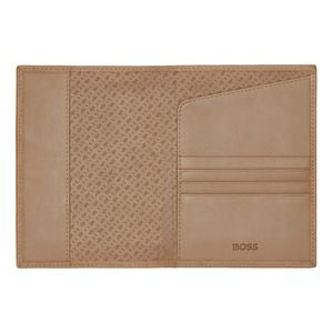 BOSS Classic Grained Passport Holder HLP416 (Camel)