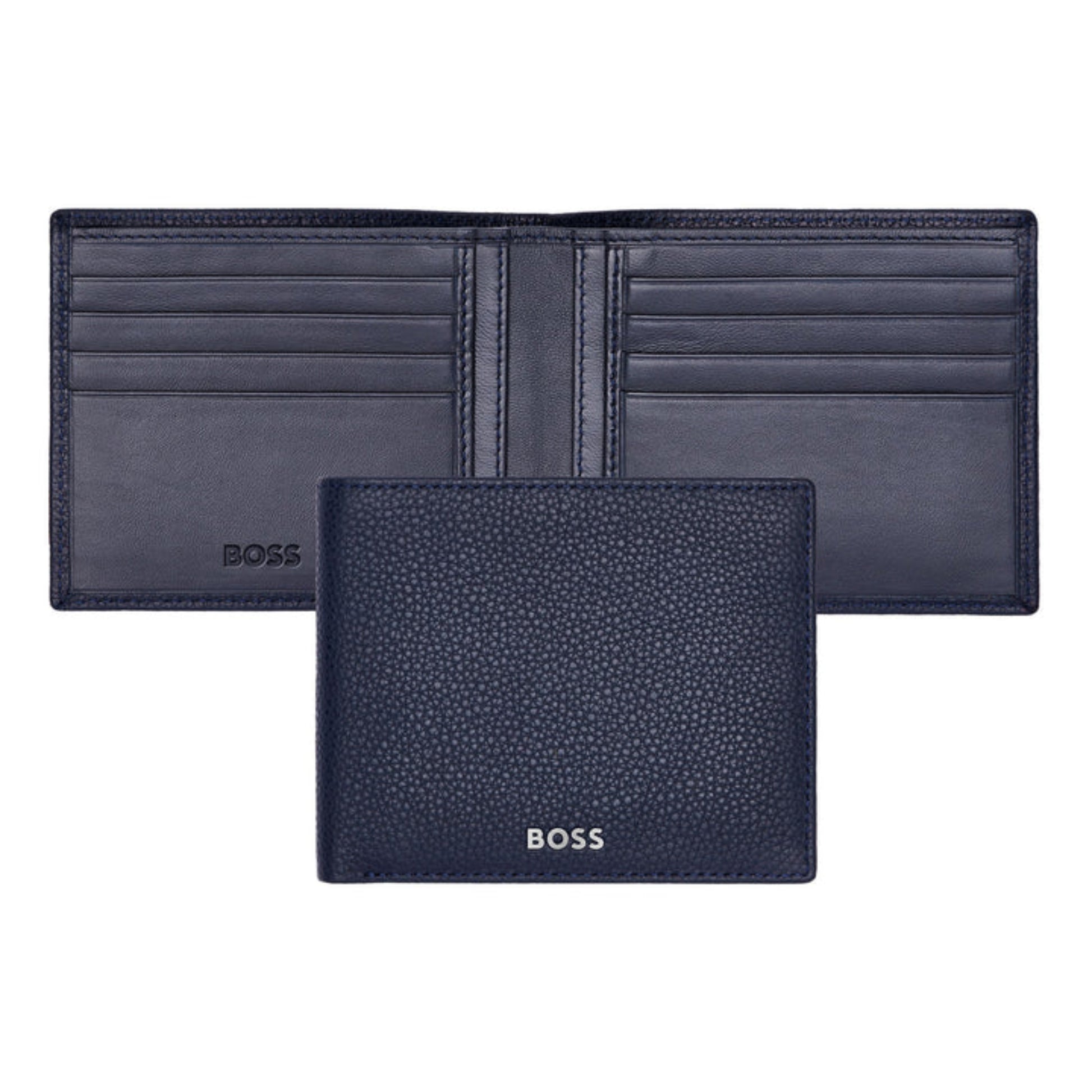 HUGO BOSS Classic Grained Wallet Navy HLW416N