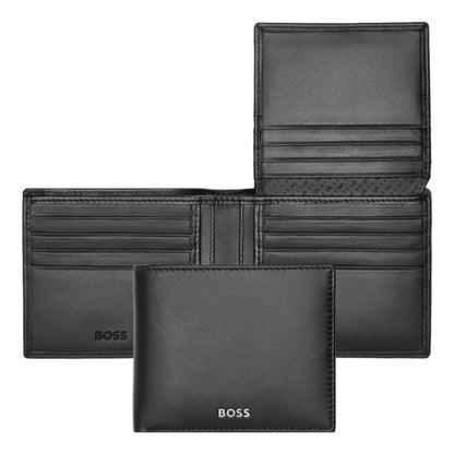 HUGO BOSS Classic Smooth Wallet with flap Black HLY403A