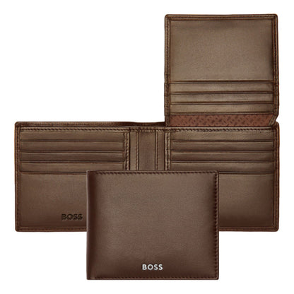 HUGO BOSS Classic Smooth Wallet with flap Brown HLY403Y