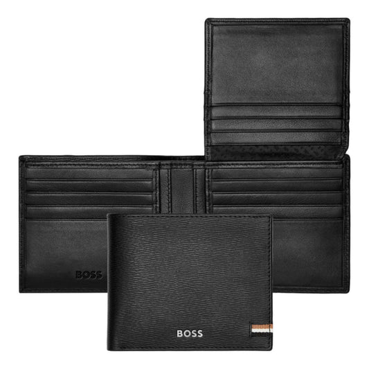 HUGO BOSS Iconic Wallet with flap Black HLY421A