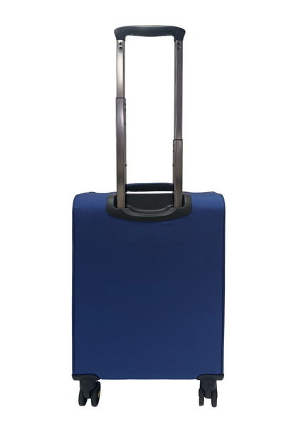 Hush Puppies 69-3149 Montreal Pop lightweight blue 20 inch cabin size carry-on luggage suitcase 