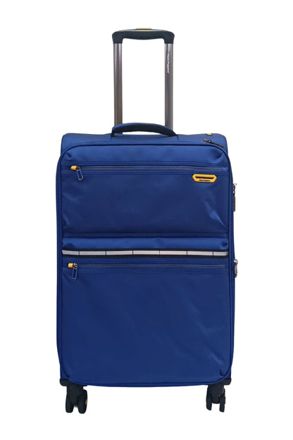 Hush Puppies 69-3149 Montreal Pop lightweight blue  24 inch checked in luggage suitcase