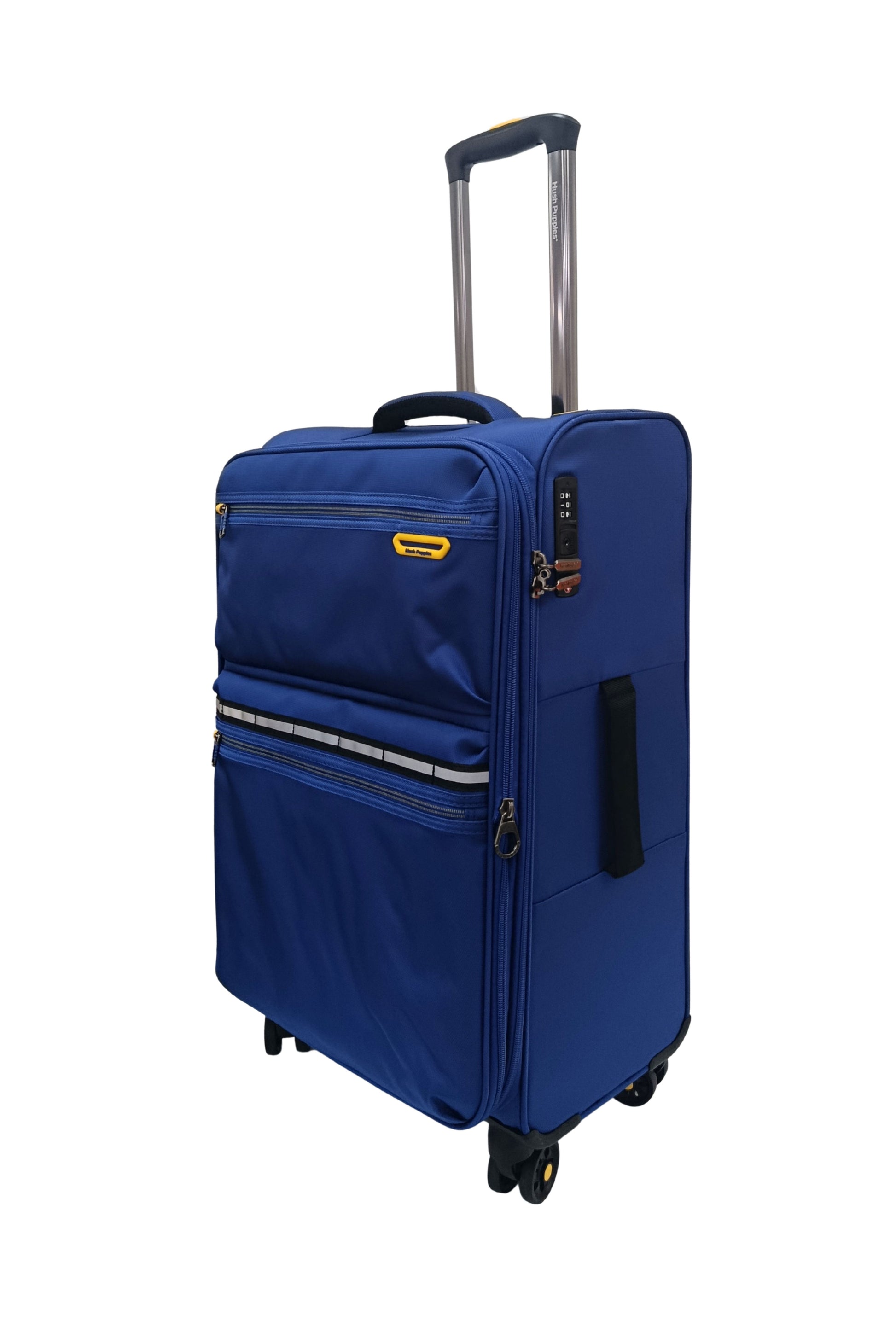 Hush Puppies 69-3149 Montreal Pop lightweight blue  24 inch checked in luggage suitcase