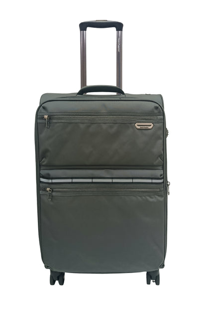 Hush Puppies 69-3149 Montreal Pop lightweight grey 24 inch checked in luggage suitcase