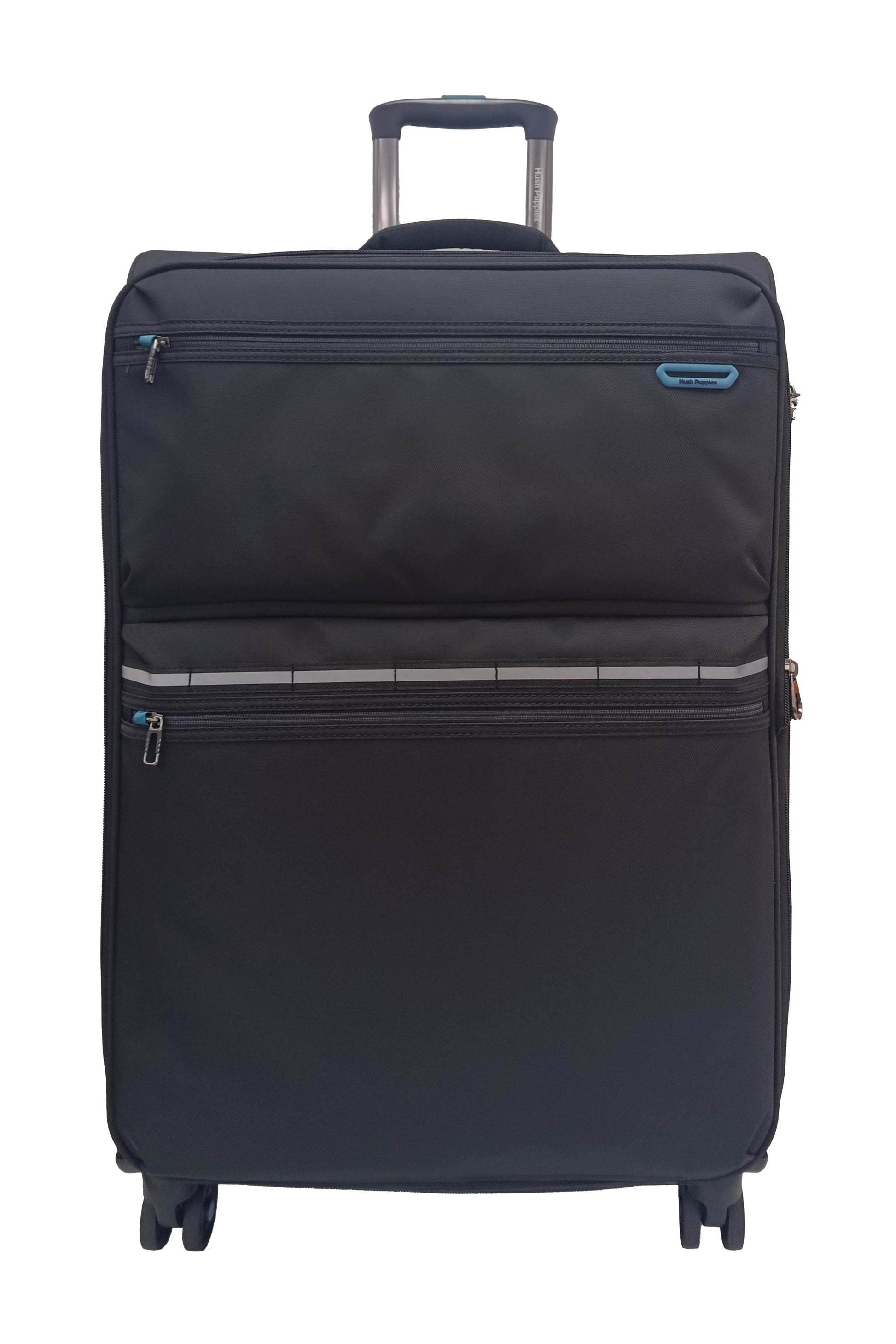 Hush Puppies 69-3149 Montreal Pop lightweight black   28 inch checked in  luggage suitcase