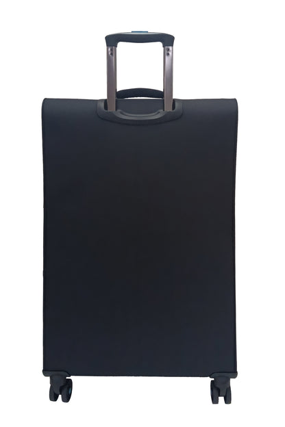 Hush Puppies 69-3149 Montreal Pop lightweight black checked in  luggage suitcase