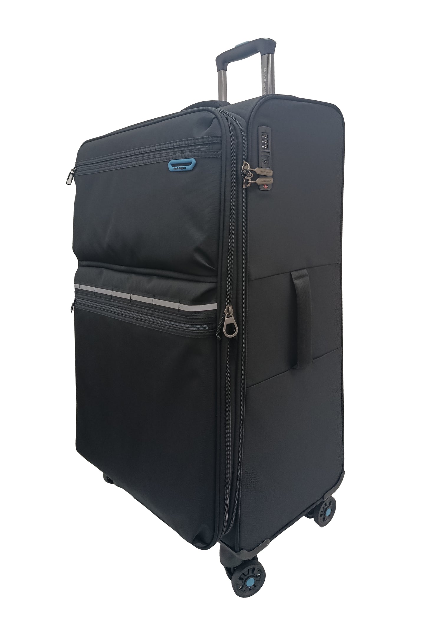 Hush Puppies 69-3149 Montreal Pop lightweight black 28 inch checked in  luggage suitcase