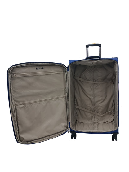 Hush Puppies 69-3149 Montreal Pop lightweight blue 28 inch  checked in  luggage suitcase