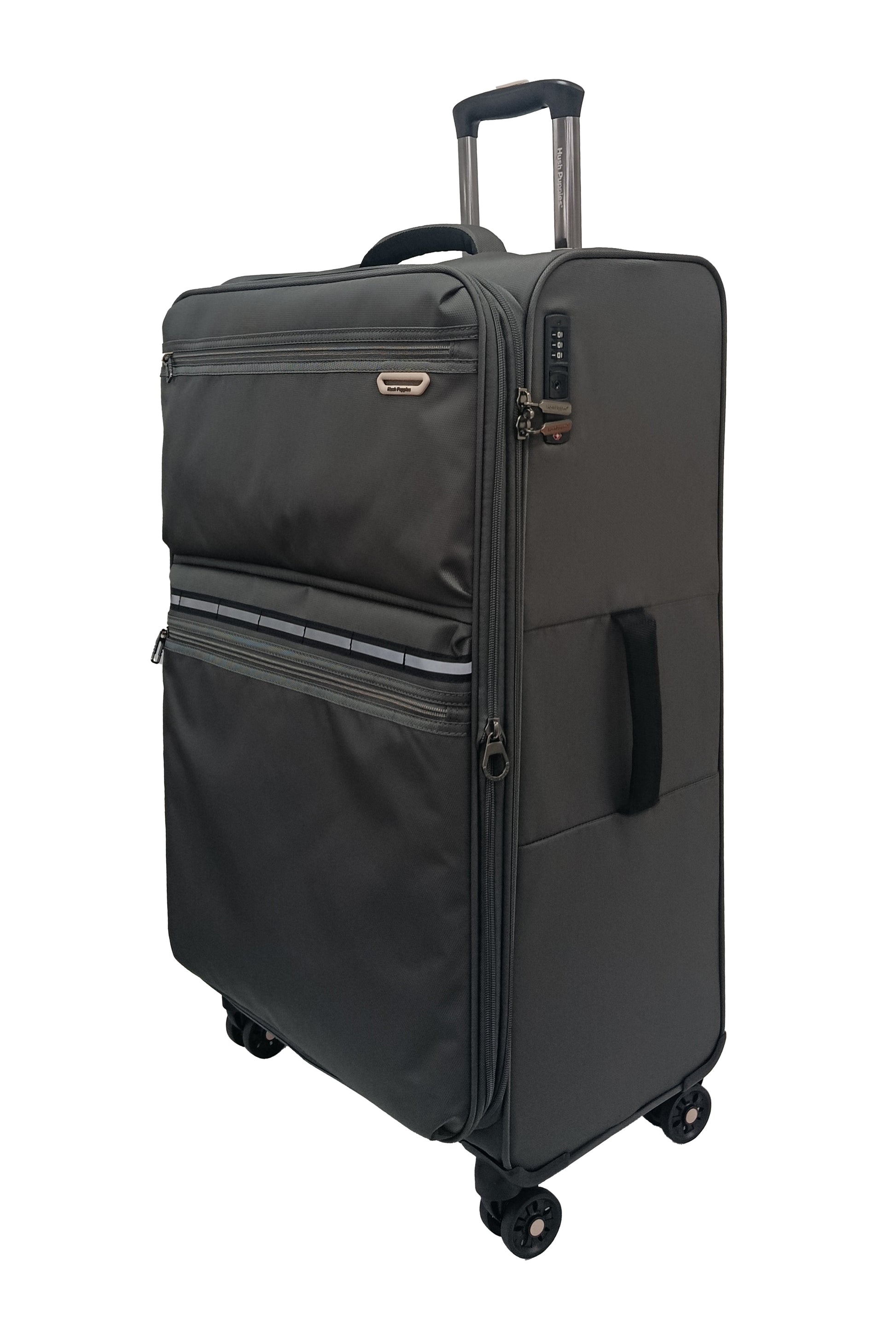 Hush Puppies 69-3149 Montreal Pop lightweight grey 28 inch checked in  luggage suitcase