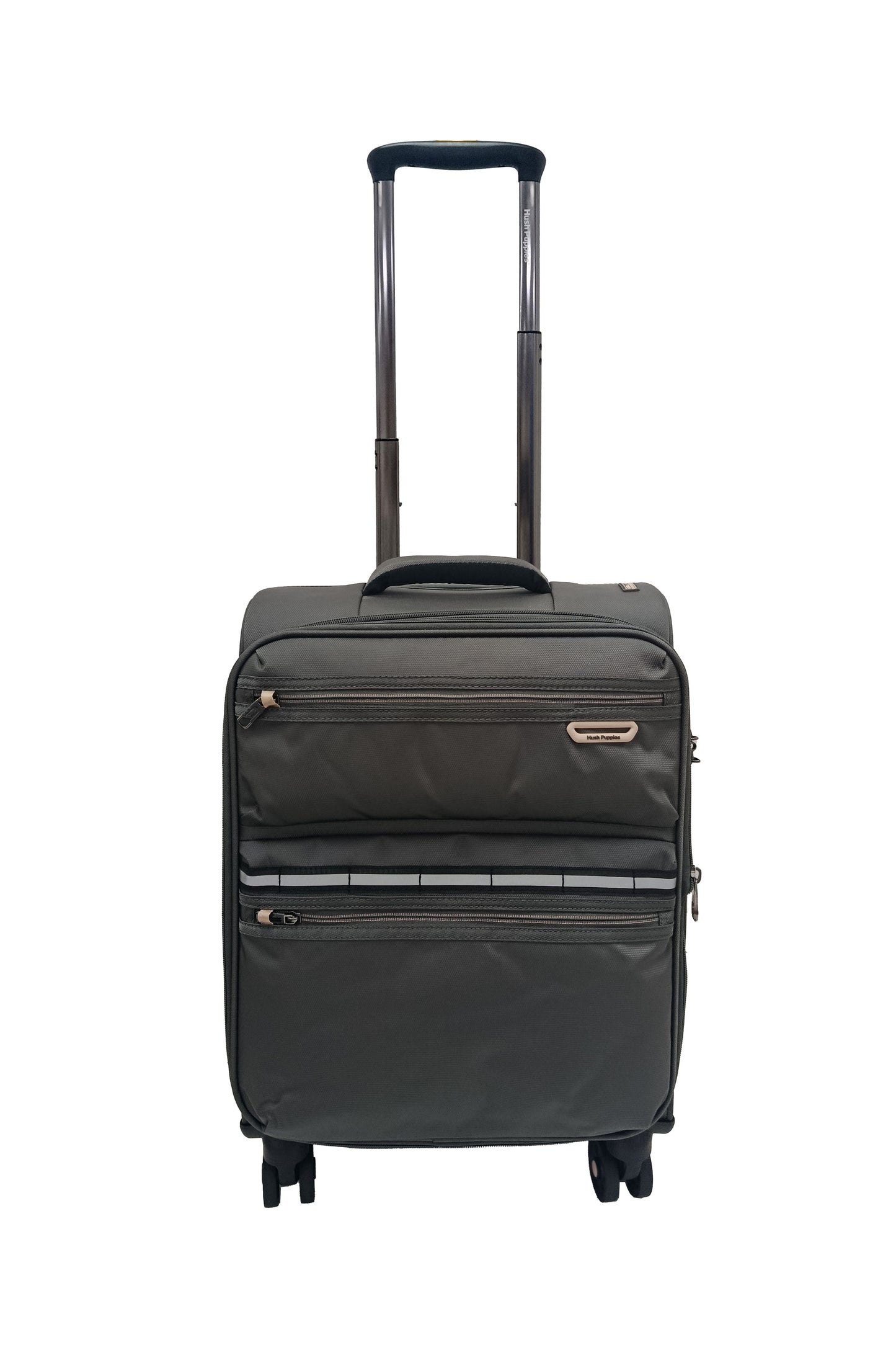 Hush Puppies 69-3149 Montreal Pop lightweight grey cabin size carry-on luggage suitcase 