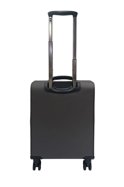 Hush Puppies 69-3149 Montreal Pop lightweight grey cabin size carry-on luggage suitcase 