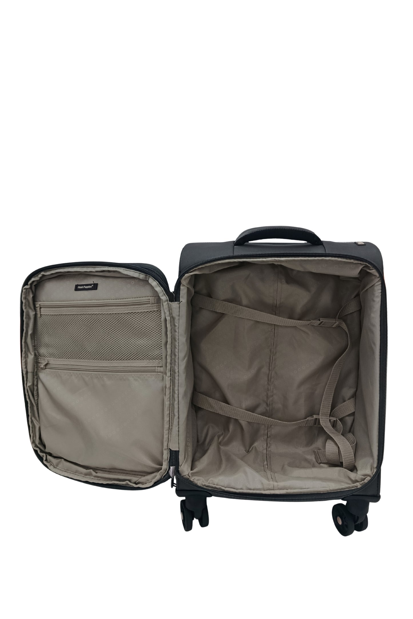 Hush Puppies 69-3149 Montreal Pop lightweight grey cabin size carry-on luggage suitcase 