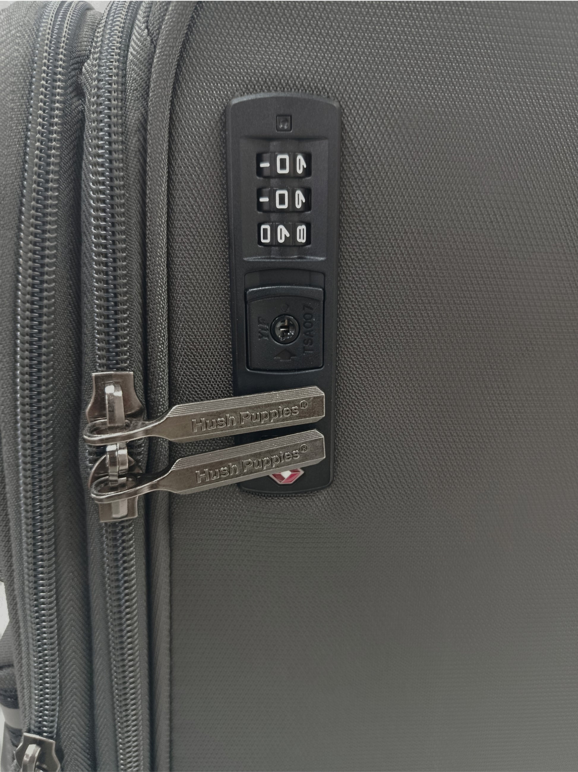 Hush Puppies 69-3149 Montreal Pop lightweight grey 24 inch checked in luggage suitcase