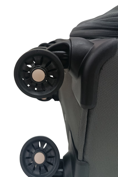 Hush Puppies 69-3149 Montreal Pop lightweight grey 24 inch checked in luggage suitcase