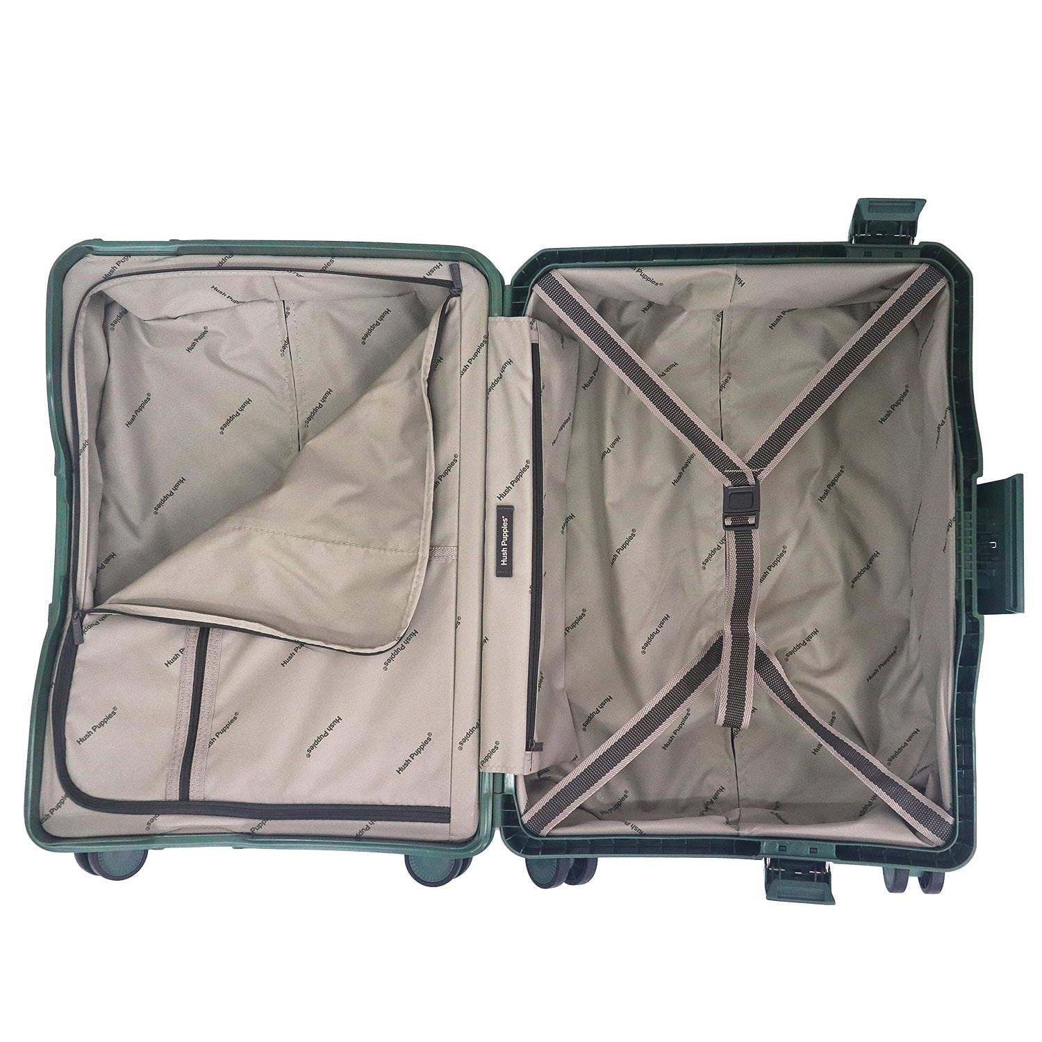 Hush Puppies Luggage 69-4037  20'' Carry on Luggage Green