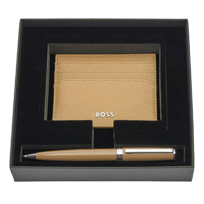 BOSS Ballpoint Pen & Card Holder Gift Set