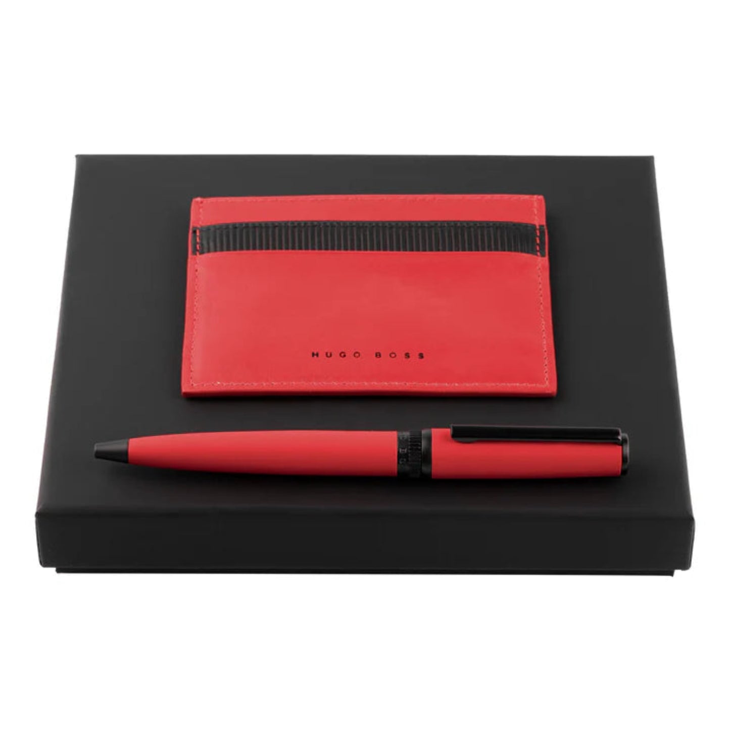 HUGO BOSS Gift Set (Ballpoint Pen & Cardholder)  Red HPBC974P