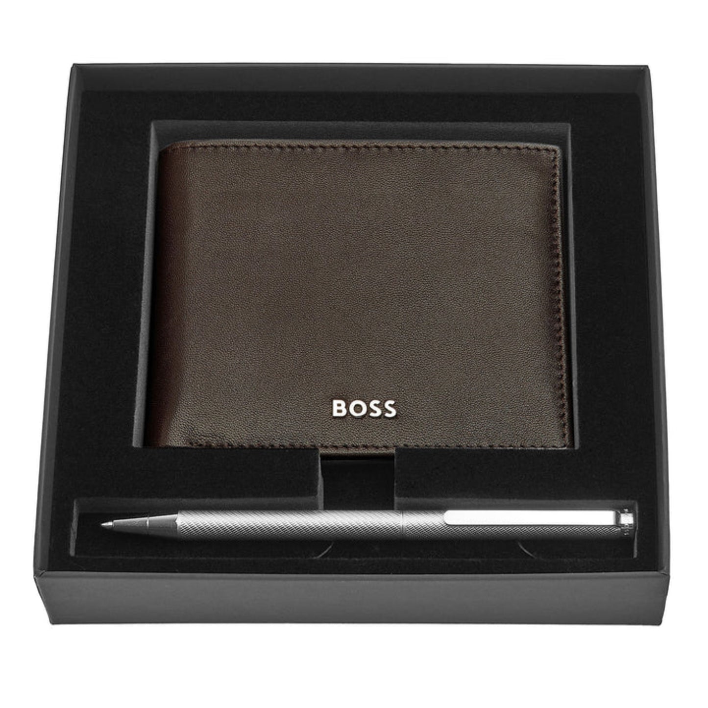 BOSS Ballpoint Pen & Classic Smooth Wallet Gift Set