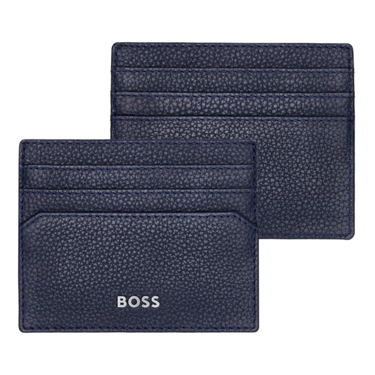 BOSS Classic Grained Key Ring & Card Holder Gift Set