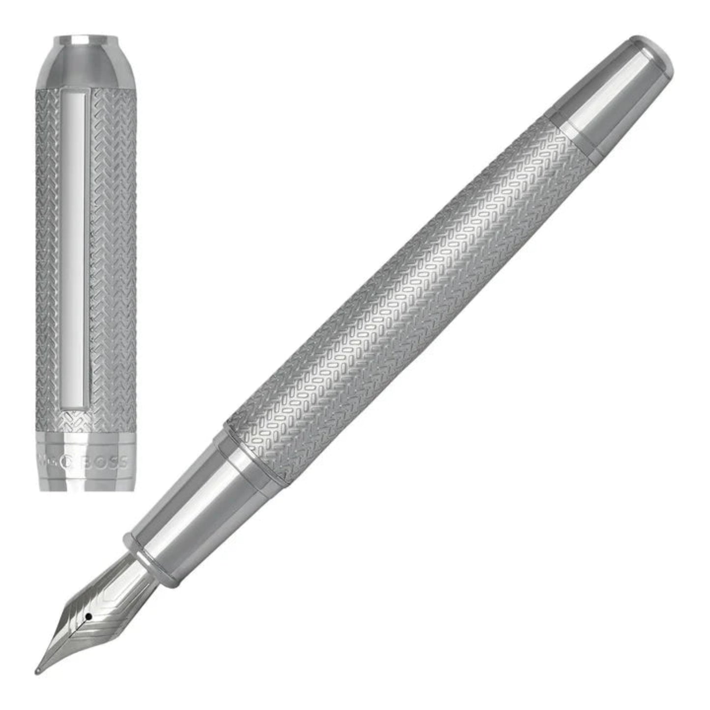HUGO BOSS Fountain Pen Elemental Silver HSI4652C