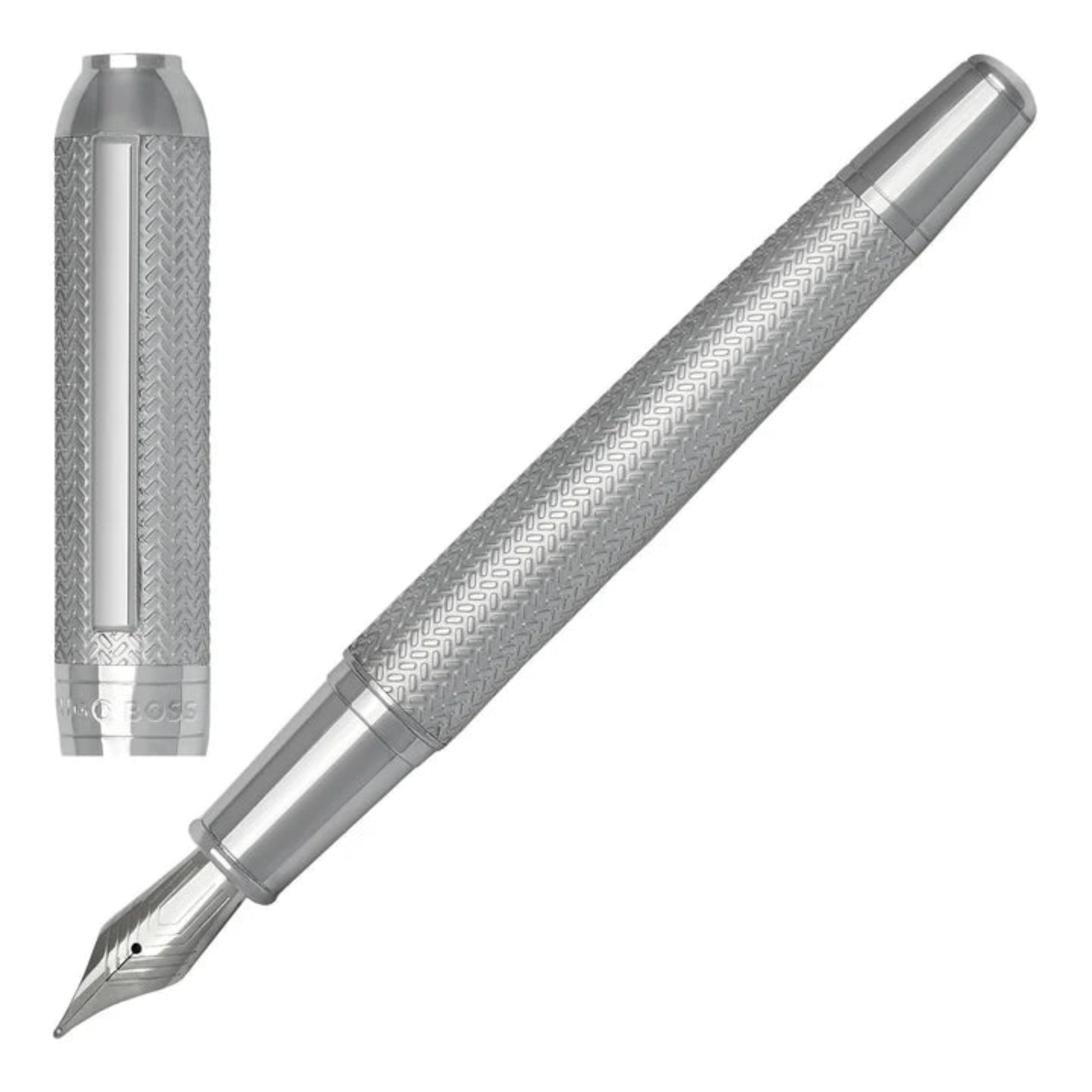 HUGO BOSS Fountain Pen Elemental Silver HSI4652C